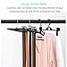 MEZOOM Belt Rack 2pcs Belt Hangers Tie Holder Homeware Closet Organizer with Stainless Steel 360° Swivel Hook for Belts Ties Scarves