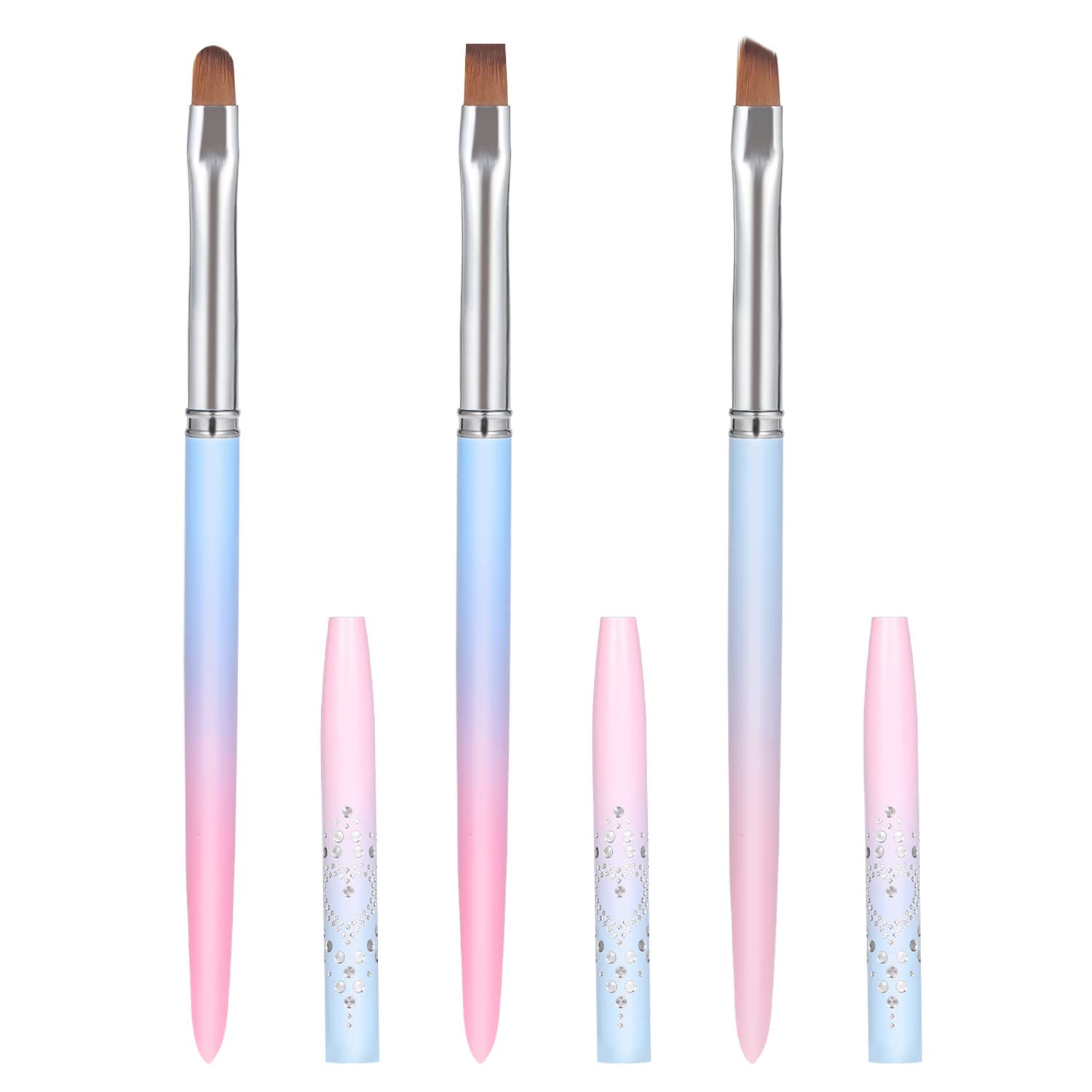 KINBOM 3pcs Nail Brush, Pen & Remover for Nail Art & Polish Mistake Cleaning