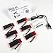 Wwman 6pcs 3.7V 500mah Batteries And 1to6 Battery Charger for UDI U45 U42 U42W SYMA X5SW X5SC Rc Quadcopter Drone Spare Parts