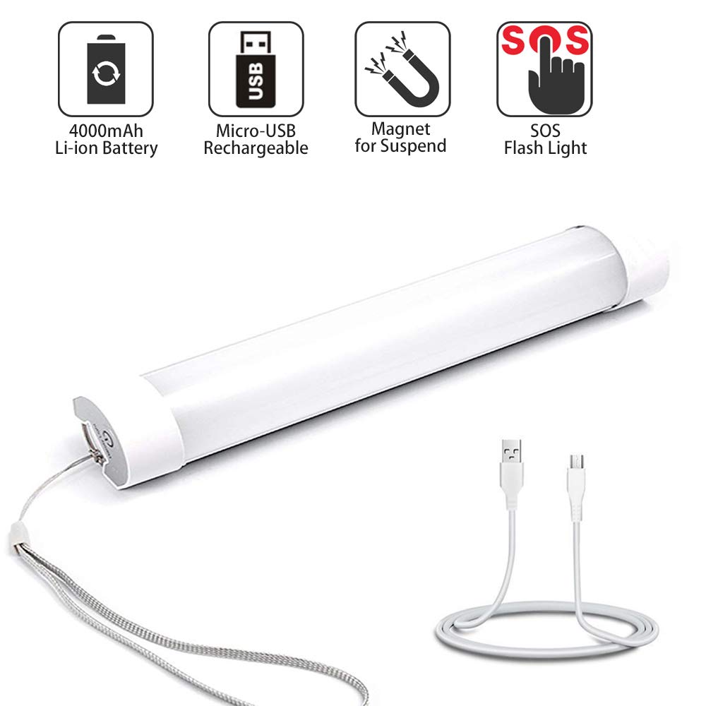 緊急照明 シルバー Red Sos Vinking 車の修理 ワークショップ B07l41mllx キャンプ Camping 強力な磁気ポータブルランタンledライト付き Power 4000mahリチウムバッテリー内蔵 緊急ライト ランタン 激安超安値