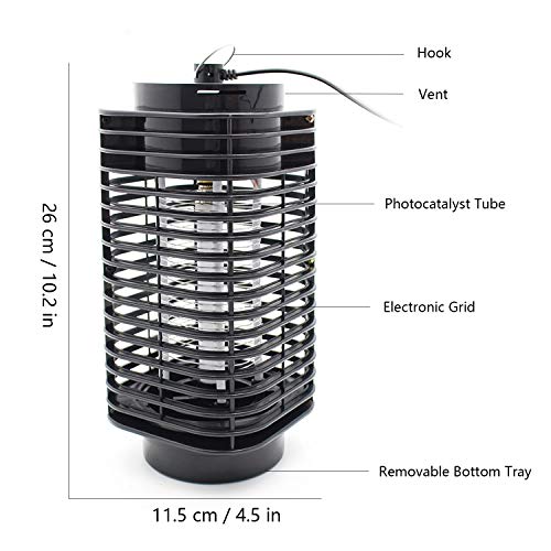 fomei Bug Zapper Mosquito Killer Insect Trap Pest Control Light Electronic UV Lamp for Indoor Outdoor Bedroom, Kitchen, Office, Home