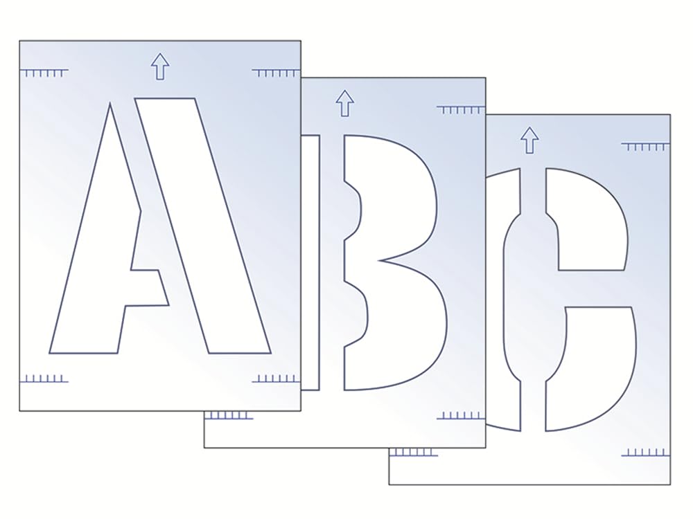 Scan 9417 300mm Letter Stencil Kit