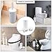 TOPSKY Toilet Brush, Compact Slim Toilet Brush Holder with Strong Bristles for Bathroom Cleaning, White (T2-2pack)
