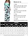 DUNEA Women's Maxi Dress Floral Printed Autumn 3/4 Sleeve, Green, Size Large