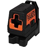 Klein Tools 93MCLG Self-Leveling Laser Level, Mini Cross-Line Level, 50-Ft | Class 2, &le; 1mW Laser, Leveling Alignment Tool, Bright Green Horizontal and Vertical Lines
