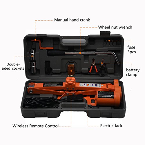 Buy TTAM 3.0 Ton (6600lb) 12 V DC Fully Automotive Electric Scissor Car