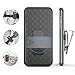 Galaxy S7 Edge Case, TILL [Thin Design] Holster Locking Belt Swivel Clip Non-Slip Texture Hard Shell [Built-in Kickstand] Combo Case Defender Cover for Samsung Galaxy S7 Edge G9350 [Black]