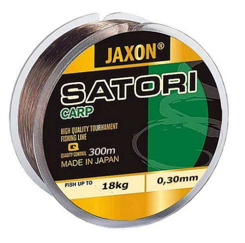Jaxon Satori Carp Line Fast Sinking Fishing Line 300 m Spool Monofilament Carp Line (0.30 mm / 18 kg)