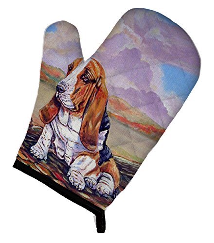 Caroline's Treasures 7004OVMT Basset Hound Oven Mitt, 12" by 8.5", Multicolor