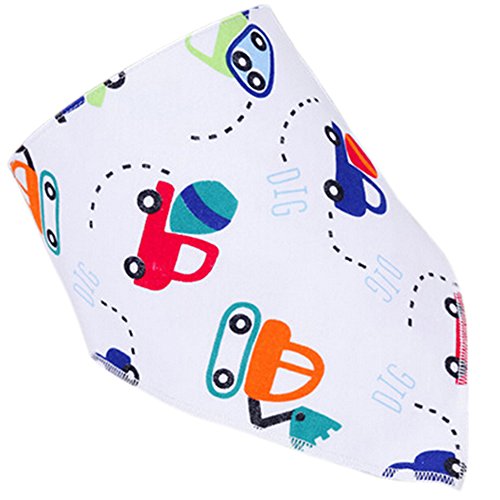 TRENTON Baby Boy Girl Cotton burp clothes Lovey Buttons Thick Bib Feeding Bandana - 20