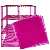 Premium Clear Magenta Stackable Base Plates - 4 Pack 10