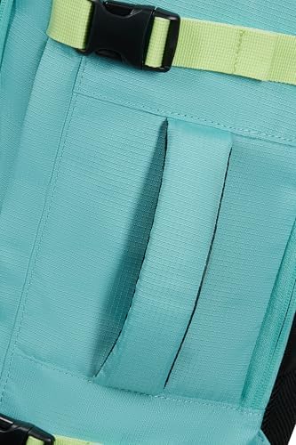 Take2Cabin - Borsa da cabina EasyJet 36 x 20 x 45 cm, 38 L, 0,70 kg, Bagaglio a mano, Zaino aereo M Underseat, Turchese/Verde (Dusty Turquoise/Lime)