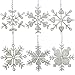 Christmas Ornaments Snowflake Decor Party Anniversary 15 CM Set of 6