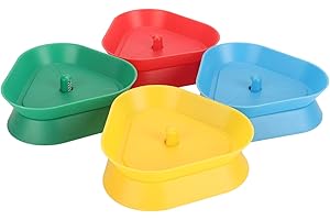 Triangle Shaped Cards Playing Holder, Large Capacity Design for Kids Adults, 4 Mixed Colors, Hands Poker Rack Holder