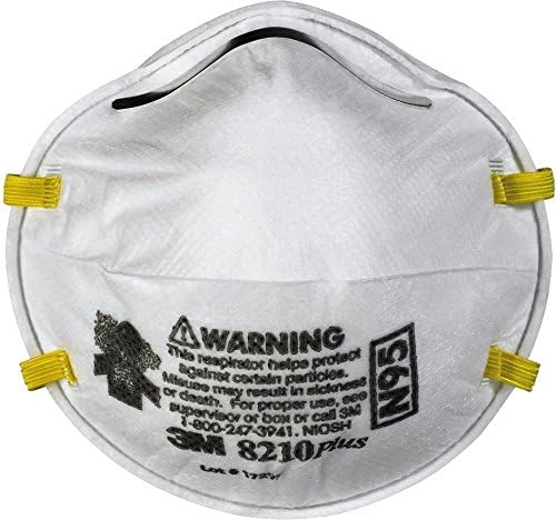 ERB Safety 21231 N95 Particle Respirator 8210 Plus Pro Mask, One Size, Paper, White (0)