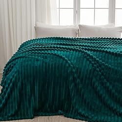 NEWCOSPLAY Super Soft Queen Blanket Dark Teal