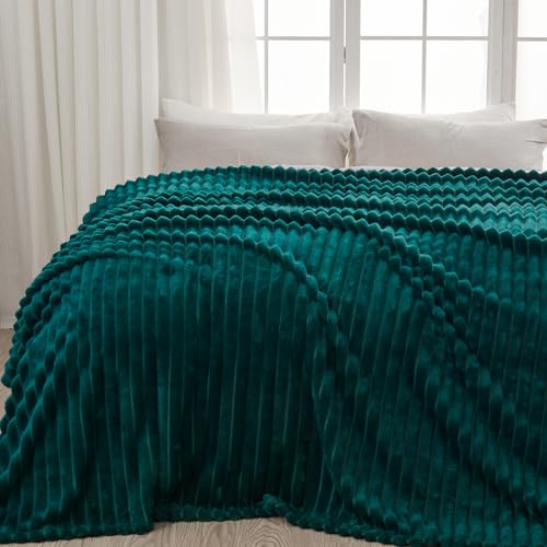 NEWCOSPLAY Super Soft Queen Blanket Dark Teal