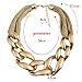 Fashion Gold Tone Twist Collar Chunky Choker Statement Chain Necklace for Women