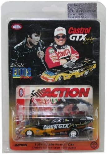 Platinum Series 1999 - Action NHRA - John Force : Castrol GTX / Elvis Presley - Mustang Funny Car - 1:24 Scale / Die Cast Metal - Out of Production - New - Rare - Collectible