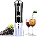 Wine Opener, Electric Wine Opener, DEIK Rechargeable Electric Corkscrew, Cordless Wine Bottle Opener with Removable Foil Cutter, Black
