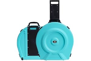 GORPANIX Cymbal Case With Foam-Durable Cymbal Hard Cases, Fits Up to 10 * 21" Cymbals, Design for Drums Cymbal Safety, 22" Rolling Cymbal Cases Upgrade from Cymbal Bag, Cymbal Bags With Wheels, Arctic Mint