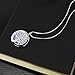 ttstar Aromatherapy Essential Oil Diffuser Necklace Tree of Life Stainless Steel Locket Pendant Aromatherapy Jewelry for Women & Children with 10 Felt Pads