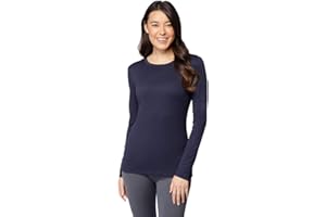 32º DEGREES 32 Degrees Heat Womens Ultra Soft Thermal Lightweight Baselayer Crew Neck Long Sleeve Top