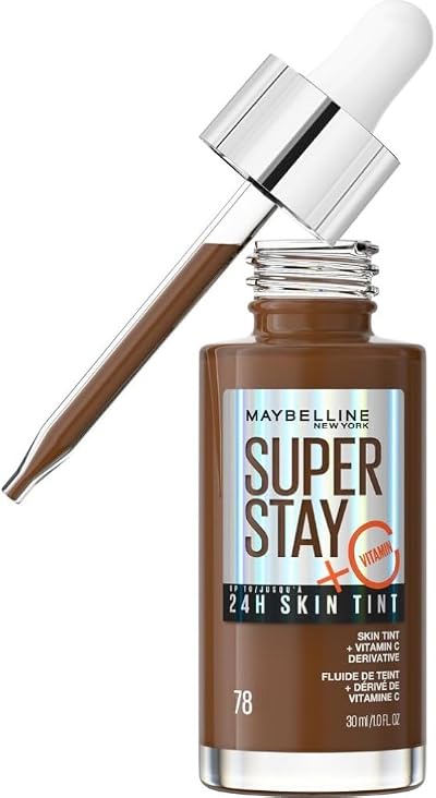 Maybelline Super Stay Skin Tint Foundation Vitamin C Shade 78 24H Vegan