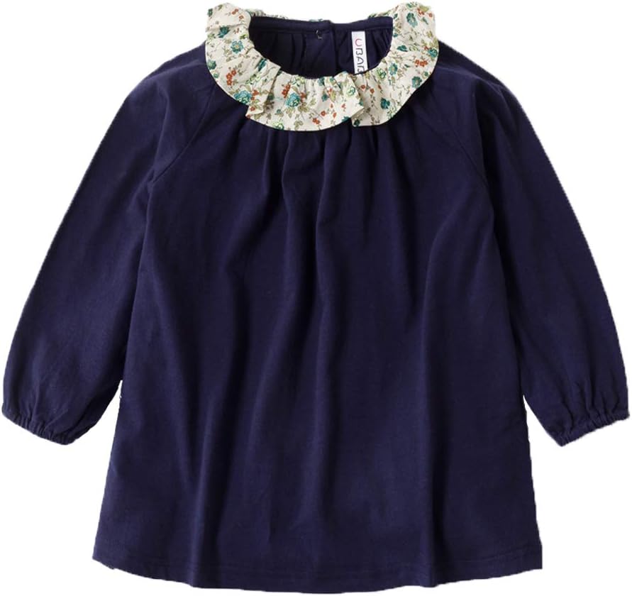 VIYOO Toddler Girl Long Sleeve Girls Dresses for Kids 2-7 Year Casual Children Clothing