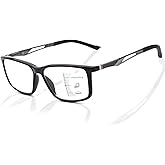 JO 2Pack Progressive Multifocus Reading Glasses Men Women Metal Al-Mg Computer Readers Office No Line TR90 Lightweight Frame
