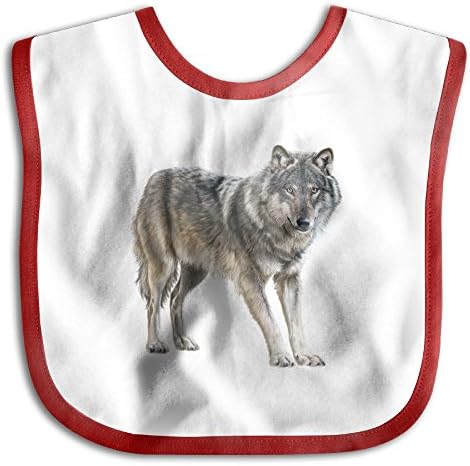 Wolf Unisex Kids Baby Wipes Toddler Saliva Towel Drool Bibs Pinafore