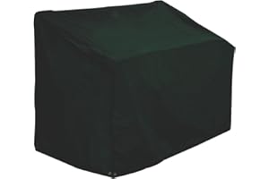 Bosmere Weatherproof 2-Seat Bench Cover, 53" Long x 26" Deep x 35" High Back x 25" Front, Green