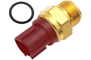 HQLP Radiator Cooling Fan Thermo Sensor Switch for Suzuki Quadsport LTZ400 2003-2008 YFZ450 2006-2013 ing Quad 450 LTA450 2007-2010 King Quad 500 LTA500X 2009-2014 2019-2022 King Quad 750 LTA750 08-13