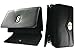 Mundi Small Womens RFID Blocking Wallet Trifold Safe Blocking Protection Change Purse (Black Night)