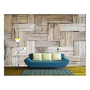Bamboo Wall Texture and Background - Removable Wall Mural | Self-Adhesive Large Wallpaper - 66x96 inches