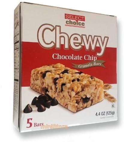 Chewy Chocolate Chips Granola Bars Oat Honey Peanut Coconut 4.4oz &...