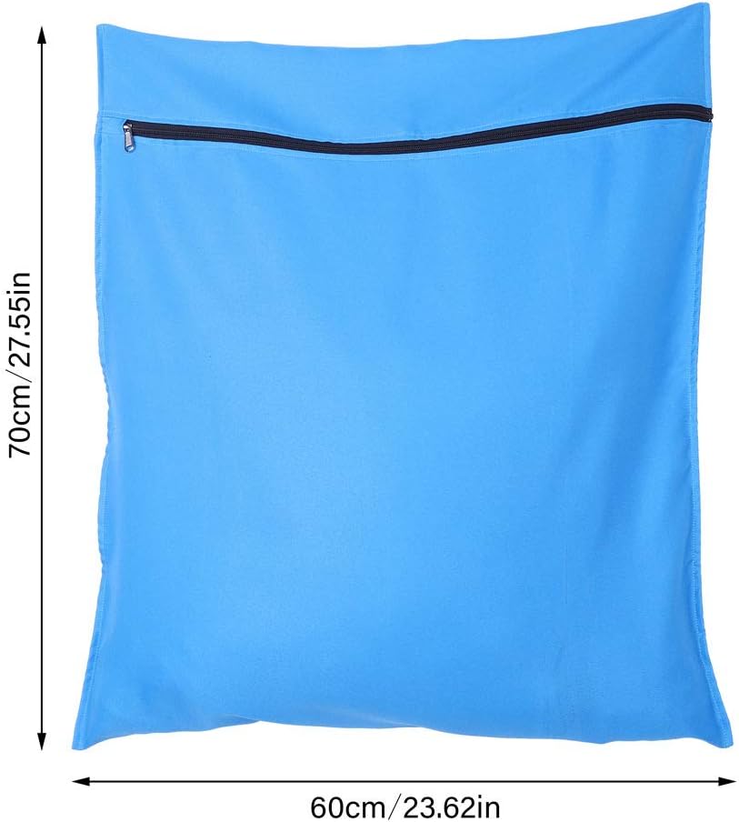 miuse Pet Laundry Bag - Blue Polyester Wash Bag - Ideal for Dogs Cats, Horses - Zipper Closure - Pet Supplies - Image 4