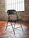 Premium Padded Portable Folding Chairs by National Public Seating – 1200 Series Upholstered, Heavy-Duty Foldable Chairs for Indoor & Outdoor Use – Set of 4, Comfortable & Durable, Beige