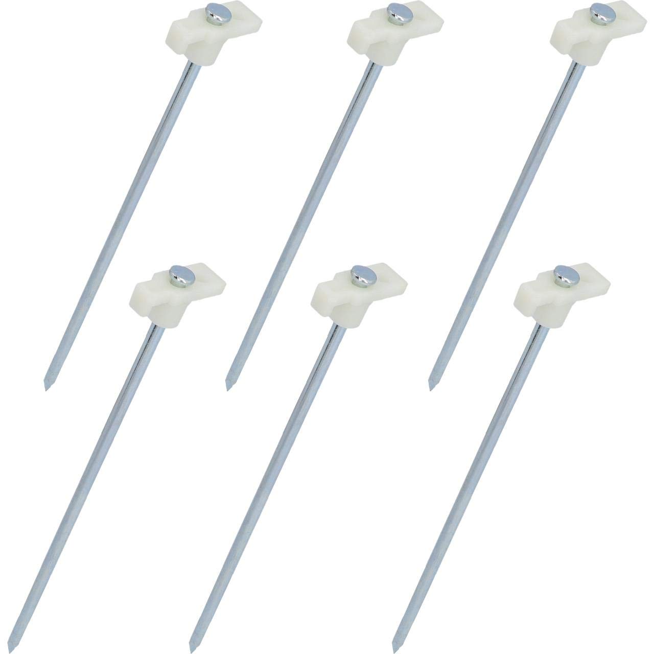 cartrend 10391 Caravan Fluorescent 24 cm Tent Pegs Caravan Tent Pegs Camping Camping Accessories Camping Pegs Pack of 6