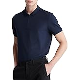 Calvin Klein Mens Tech Zip Polo