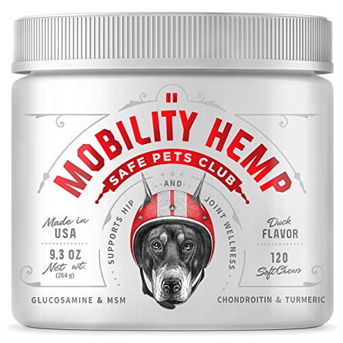 SAFE PETS CLUB Glucosamine Chondroitin for Dogs 120 Chews Made in