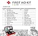 SHBC First aid kit (152 Piece) FDA Medical Supplies Small Waterproof Emergency at Home, Outdoors, Boat, Car, Camping, Workplace, Travel, Hiking & School; Survival.