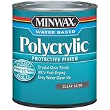 Minwax 233334444 Minwaxc Polycrylic Water Based Protective Finishes, 1/2 Pint, Satin