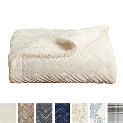 Home Fashion Designs Premium Reversible Berber and Sculpted Velvet