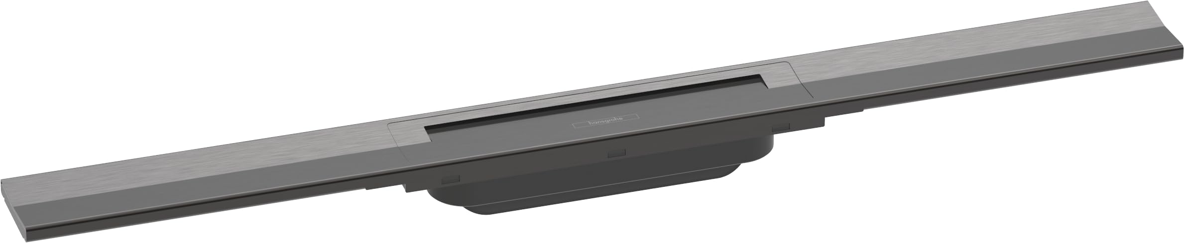 hansgrohe RainDrain Flex Shower Drain Set 700 mm Floor Drain Can Be Shortened Brushed Black Chrome