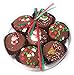 Olde Naples Christmas Chocolate Dipped Oreo Cookies, Hand decorated Gift Basket with 7 Oreo Cookies, Milk Chocolatethumb 3
