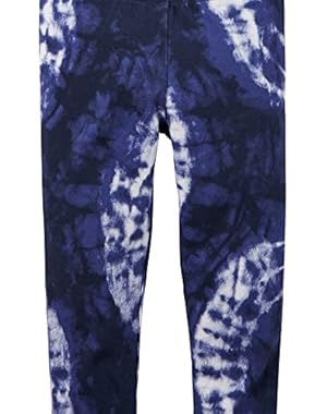 Baby Girl's Tie Dye Capri Leggings (9 Months, Navy)