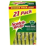 Scotch-Brite Heavy Duty Scrub Sponges - 21 Pack