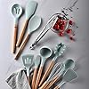 chicNsleek-Kitchen-Utensil-Set-33-Pcs-Non-Stick-Cooking-Silicone-Kitchen-Utensils-Set-with-Holder-Wooden-Handle-Turner-Tongs-Spatula-Spoon-for-Baking-BPA-Free-Heat-Resistant-Kitchen-Gadgets-Tools chicNsleek Silicone Kitchen Utensils Set - 33pcs Non-Stick Cooking Utensils Set with Holder - Silicone Spatula Kitchen…