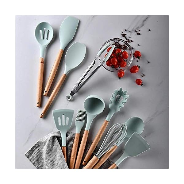 chicNsleek-Kitchen-Utensil-Set-33-Pcs-Non-Stick-Cooking-Silicone-Kitchen-Utensils-Set-with-Holder-Wooden-Handle-Turner-Tongs-Spatula-Spoon-for-Baking-BPA-Free-Heat-Resistant-Kitchen-Gadgets-Tools chicNsleek Silicone Kitchen Utensils Set - 33pcs Non-Stick Cooking Utensils Set with Holder - Silicone Spatula Kitchen…
